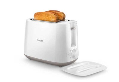 Philips Daily Collection HD2582:00 830-Watt 2-Slice Pop-up Toaster (White)